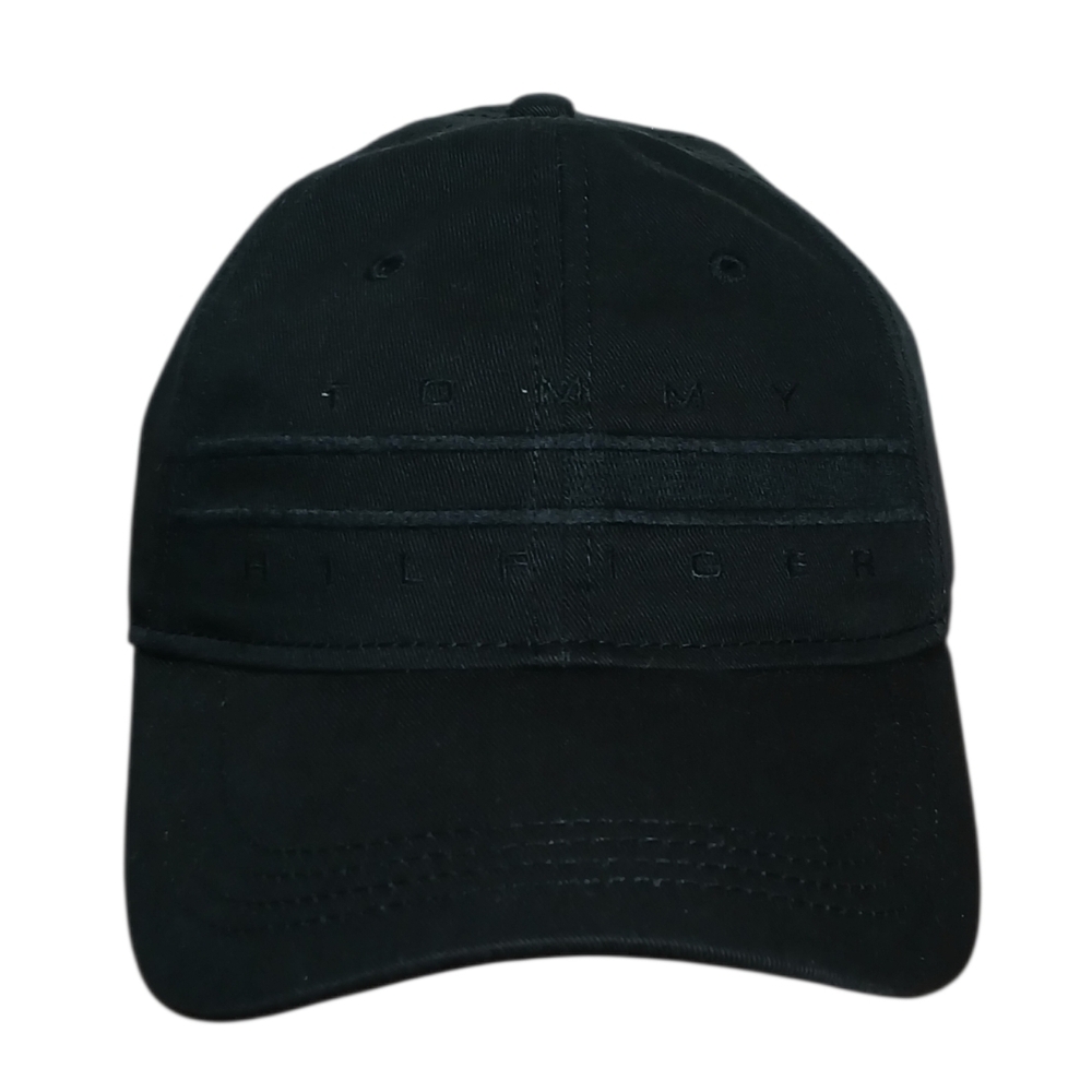 Tommy Hilfiger Men’s Cotton  Adjustable Baseball Cap Black